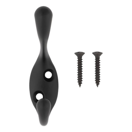 National Hardware Heavy-Duty Coat Hook, 75 lb, Zinc, Matte N830-625