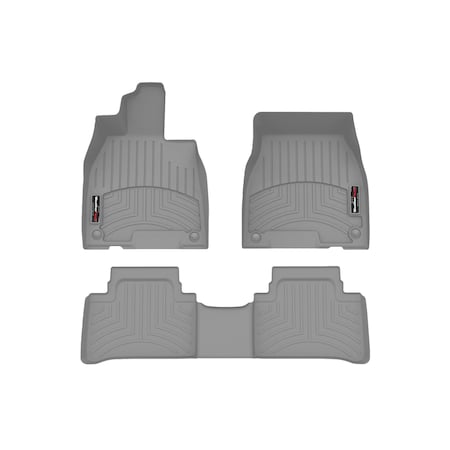 Weathertech Grey, Front and Rear Floorliners 461799-1-2