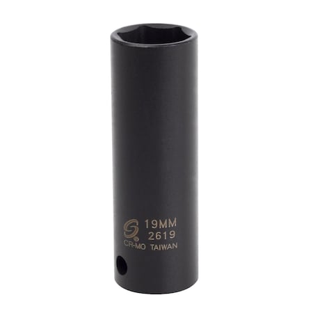 Sunex 1/2 in Drive 19Mm Extra Thin Wall Deep Impact Socket 2619