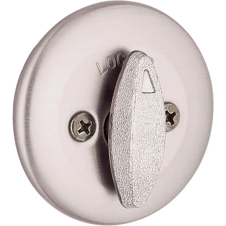 Kwikset Henley Satin Nickel Metal Single Sided Deadbolt 96630-065