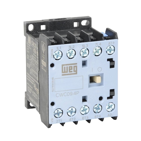 Weg Cwc09-00-40L03 Weg Cwc Series Iec Miniature Conta (4) N.O. Power Poles, 24 Vdc C CWC09-00-40L03