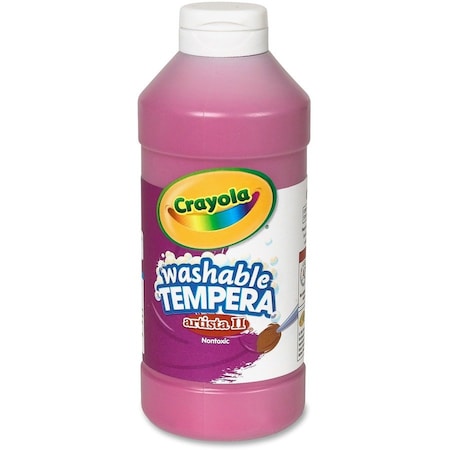 Crayola Artista II Washable Tempera Paint, 16 fl oz, Magenta 543115069
