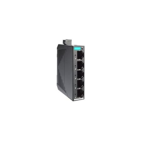 Moxa 5-Port full gigabit Entry-level Unmanaged Switch, 5 Fast TP ports, -10 to 60 degC EDS-G2005-ELP