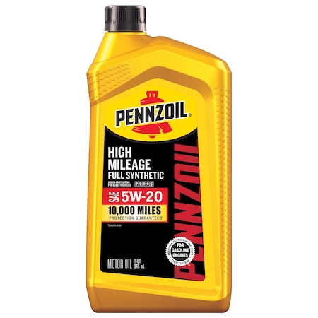Pennzoil Full Synthetic 5W-20 High Mileage Motor Oil 1 qt 550069991