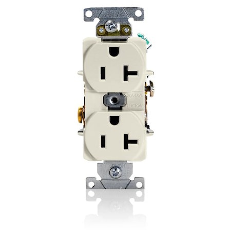 Leviton Duplex Receptacle/Oultet, 20 Amp 5352-T