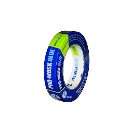 Ipg Masking Tape, 60 yd L, 0.94 in W, Crepe Paper Backing, Dark Blue PMD24