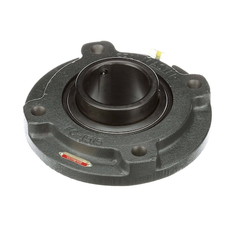 Sealmaster Mounted Cast Iron Flange Cartridge Ball Bearing - 52100 Bearing Steel, Black Oxided - Setscrew Lock MFC-55
