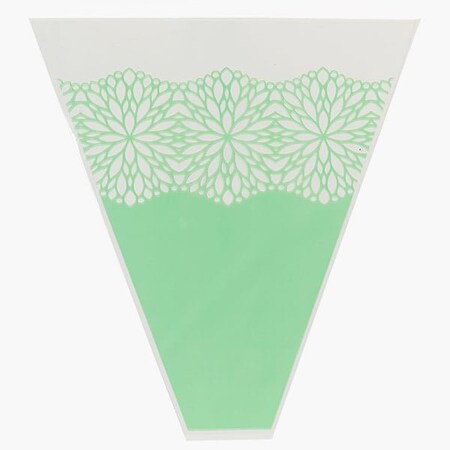 Nashville Wraps Blossomy Mint Green Bouquet Sleeve, 4 x 18 x 17, 50PK FBSBMI