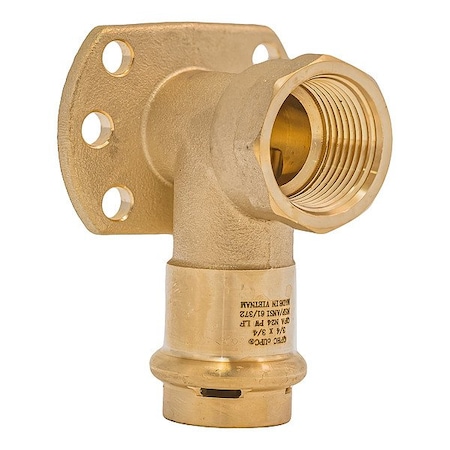 Quickfitting Surepress Elbow, Brass, Press-fit3/4in, FNPT3/4in SPWD22R