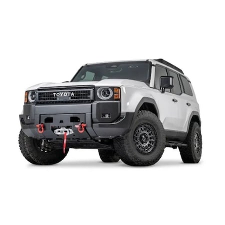 Warn Winch Mount For Zeon/ VR EVO Winches, Fixed Mount, Powder Coated, Black, Steel 112458