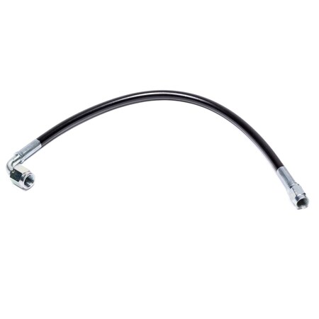 Powerhouse Coated Braided Line 12 in. No.3 Hose 3 AN Straight - 3 AN Straight 90 deg Steel PO3629850