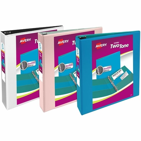 Avery Two-Tone View 1.5" 3-Ring Binders w/P 17291