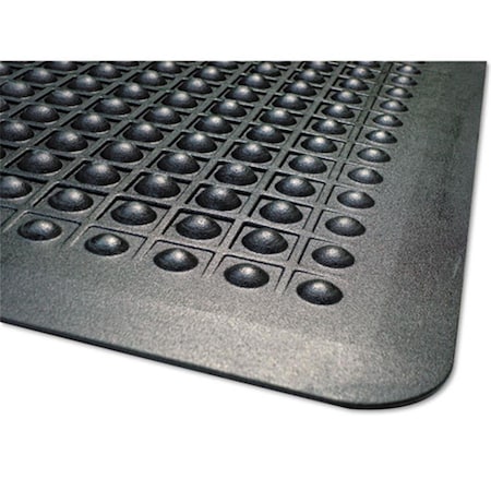 Millennium Mat Co Flex Step Rubber Anti-Fatigue Mat, Polypropylene, 24 x 36, Black 24020300