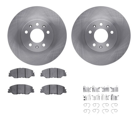 Dynamic Friction Co DFC Brake Rotor with 5000 Brake Pads and Hardware Kit 6512-59471