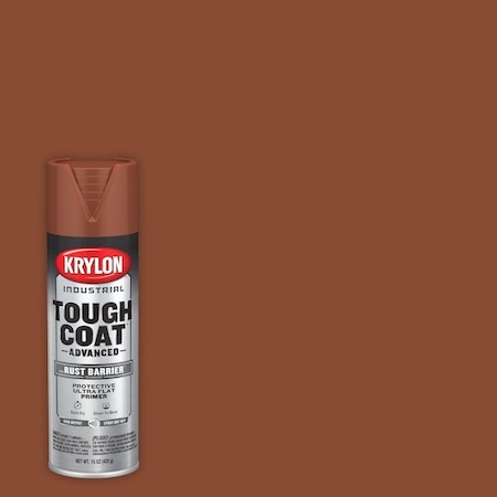 Krylon Tough Coat, Spray Paint, 15 oz, Red Oxide Primer, Ultra Flat K00699008