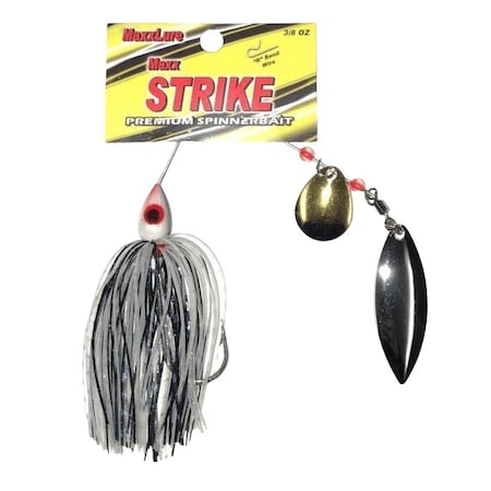 Stopper Lures Maxx Strike Series Bait, Spinner, Silicone, Chart/White Bait KE-MAX-SBBD18-CW