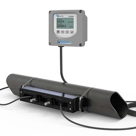 Omega Ultrasonic Flow Meter with IP54 Clamp-On Transducers, Transit Time, Clean Fluids, 0.1 ft/s to 40 ft DW-G-RZ-F-S-AK-WW-XX-G-F