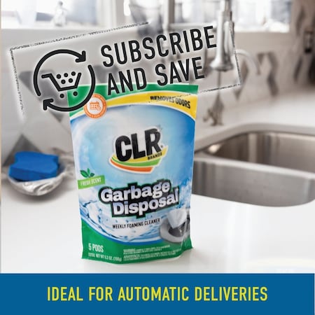 Clr Fresh & Clean Foaming Garbage Disposer Cleaner Pods, 5-Count GDC-6