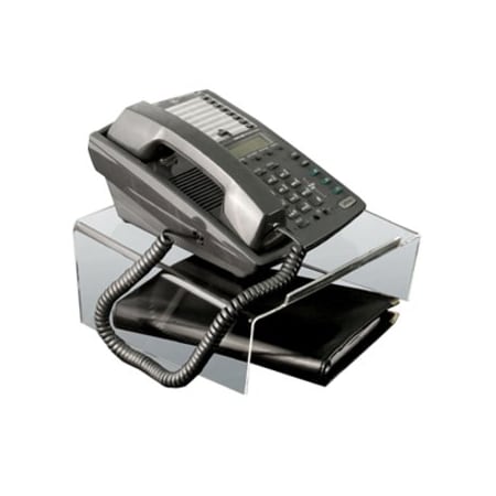Kantek ATS580 Angled Telephone Stand - 4.50" Height x 10" Width x 9.50" Depth - Acrylic - Clear ATS580