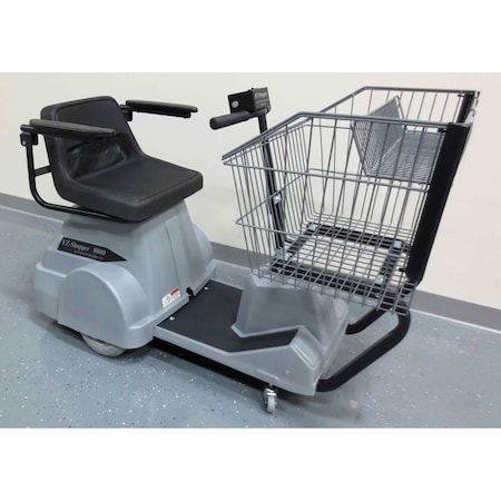 Electro Kinetic Technologies ELECTRIC SHOPPING CART RIDER CAPACITY 75O LBS. BASKET CAPACITY 250 LBS.  GRAY EZS--8000-GRA