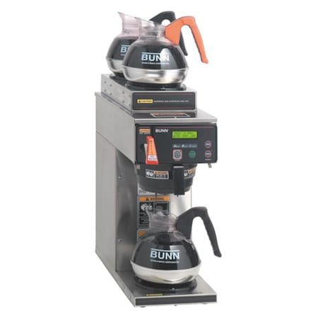 Bunn Axiom 12 Cup Digital Dual-Voltage Coffee Brewer w/ LCD, 3 Lower Burners 38700.0009