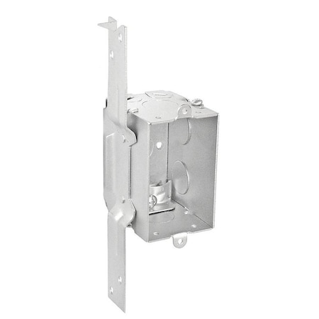 Southwire Switch Box, 1-Gang, 5-Knockout, 1/2 in Knockout, Steel, Silver, Galvanized G601-FR-UPC
