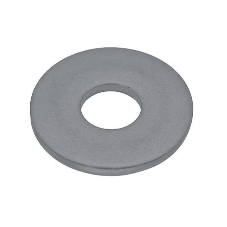 Zoro Select Flat Washer, For Screw Size #6 , PVC Not Applicable Finish, 25 PK WASB#6RPVC