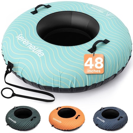 Serenelife 48 in XL Snow Tube for Sledding SLSNTU48BL
