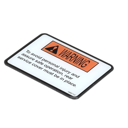 Henny Penny Label, Service Cover, Warning 168571