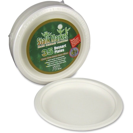 Stalk Market 7 in. Round Plate, 400PK P011R