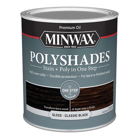 Minwax Wood Stain, 1 qt, Classic Black 614950444