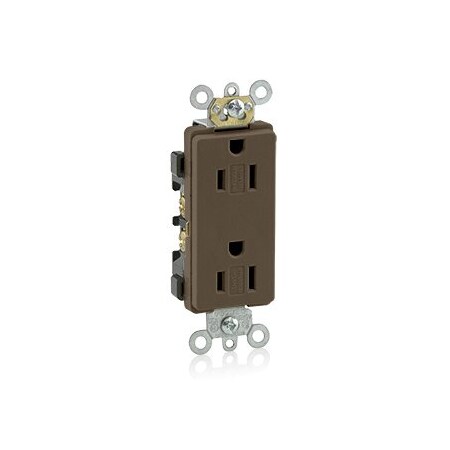 Leviton Commercial Grade Decora Receptacle, 15 Amp, 125 Volt DR15S-G