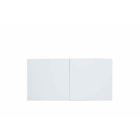 Cambridge Radiance 36in.Wx24in.Dx18in.H Ready to Assemble Slab Wall Bridge Kitchen Cabinet in White Gloss SA-W361824-WG-KIT