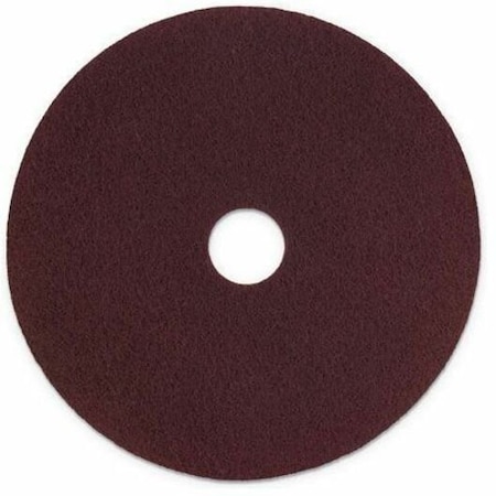 Scotch-Brite Stripping Pad, 20 in Dia, Maroon, PK5 SPPP20