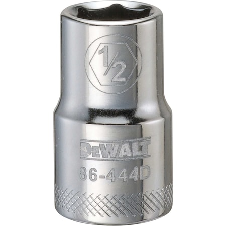 Dewalt Drive Socket, 6-Point, 1/2in - 1/2in DWMT86444OSP