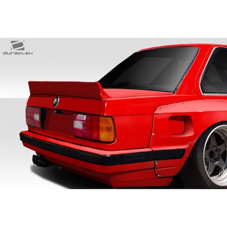 Duraflex 1984-1991 BMW 3 Series E30 TKO Rear Wing Spoiler, Signature Black - 1 Piece 113228