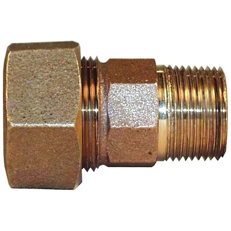 Legend Valve T-4350NL Series Pipe Coupling, 3/4 in, Compression x MNPT, Bronze, 100 psi Pressure 313-144NL