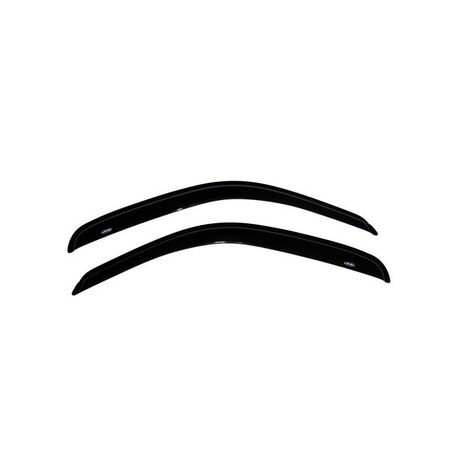 Ventshade Rainguards, Aerodynamic Design, Tape-On, Smoke, Acrylic, Set Of 2 92925