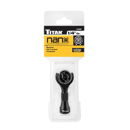 Titan 1/4 In. Drive Nano Swivel Ratchet 11330
