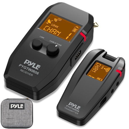 Pyle Audio Transmitter and Receiver, Black, 11.42 in x 3.9 in x 9.49 in -inches (PYGTWIR06) PYGTWIR06