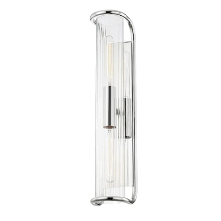 Hudson Valley Lighting Fillmore 2 Light Wall Sconce 5.5 In. Polished Nickel 8926-PN