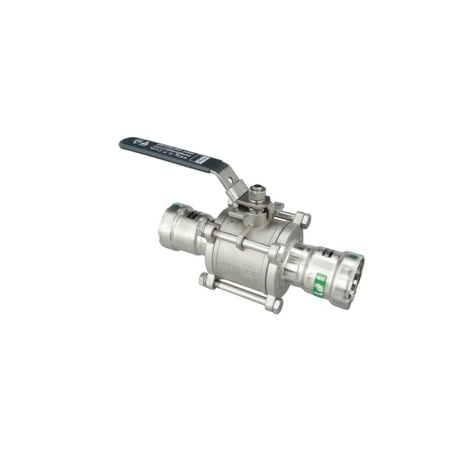 Viega Manual 2-Way Ball Valve, Press, 316 SS 86550