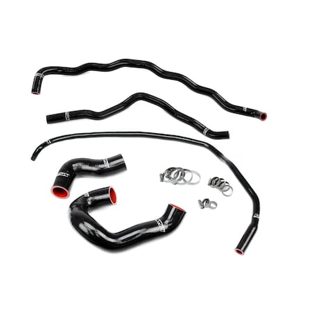 Hps Performance High Temp Reinforced Silicone Radiator and Heater Coolant Hose Kit, Black,  57-1860-BLK