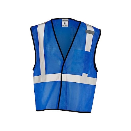 Kishigo High-Visibility Vest, Blue, L/XL B121-L-XL