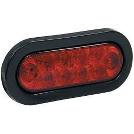 Backseat 6.5 in. Oval Stop Turn Tail 10 LED Light BA1841869
