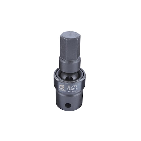 Sunex 1/2 in Drive 5/8 in Universal Hex Bit Driver Impact Socket 274818