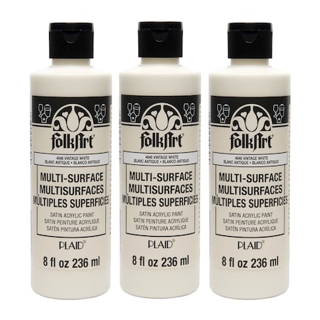 Folkart Acrylic Paint, Satin, Acrylic Base, Vintage White 4646CA