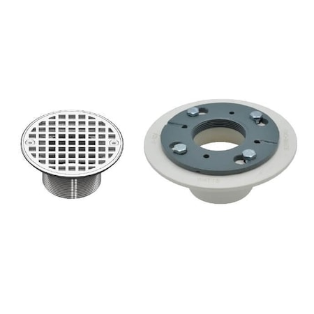 Mountain Plumbing 4" Round Complete Shower Drain - PVC in Oil-Rubbed Bronze MT507P/ORB