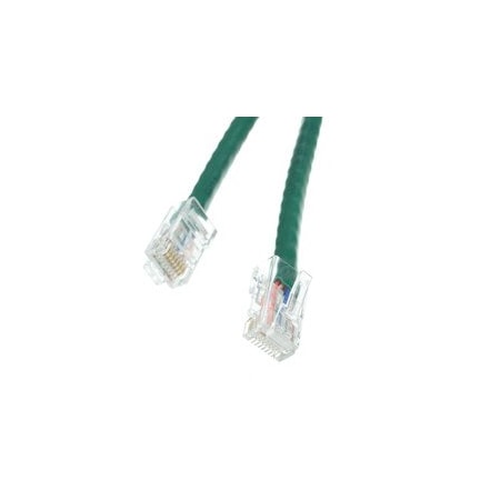 Cable Wholesale Cat6 Green Copper Ethernet Patch Cable, Bootless, POE Compliant, 25 foot 10X8-15125