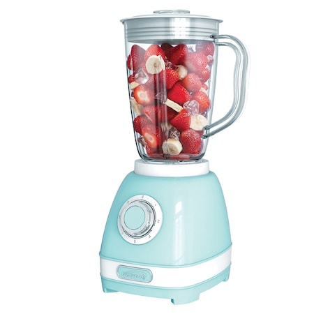 Brentwood Industries 2 Speed Retro Blender in Blue with 50 Ounce Plastic Jar JB-330BL